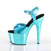 Pleaser - ADORE709HGCH Sandaal met enkelband, Paaldans schoenen - Paaldans schoenen - Blauw Product image
